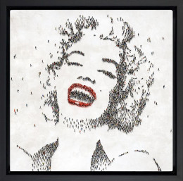 Make A Girl Laugh - Black Framed - Framed Box Canvas