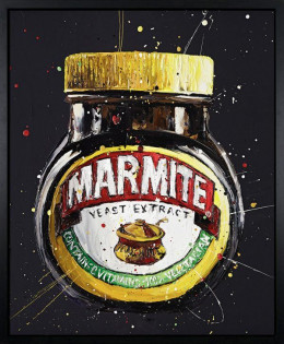 Marmite - Canvas - Artist Proof Black Framed - Framed Box Canvas