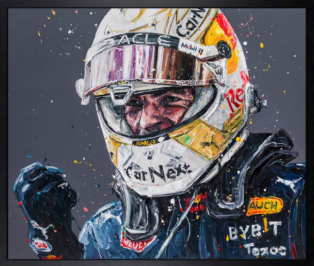 Max Verstappen '22 - Canvas - Artist Proof Black Framed