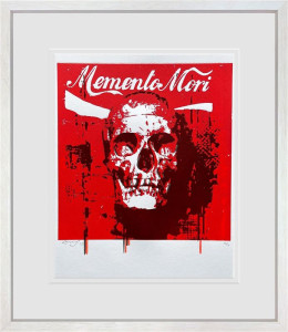 Memento Mori - Screenprint - White Framed
