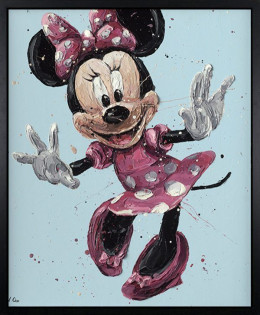 Minnie Pro - Canvas - Artist Proof Black Framed - Framed Box Canvas