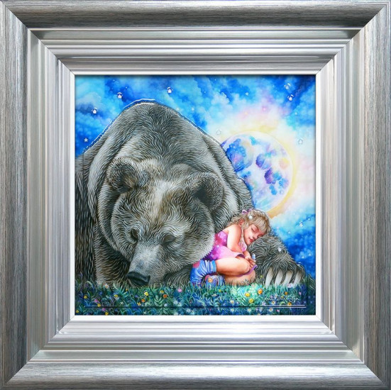 Moon Bear - Silver-Blue Framed