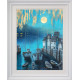 Moon River - White Framed