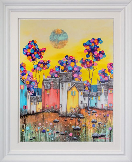 Moonglow - White Framed