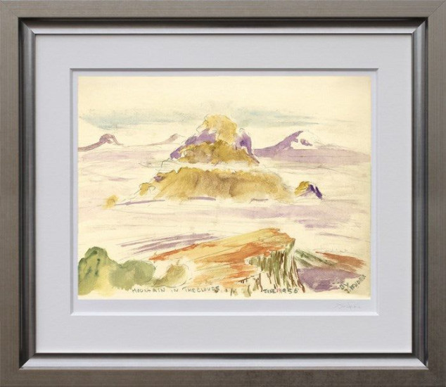 Mountains In The Clouds - Paper - Framed