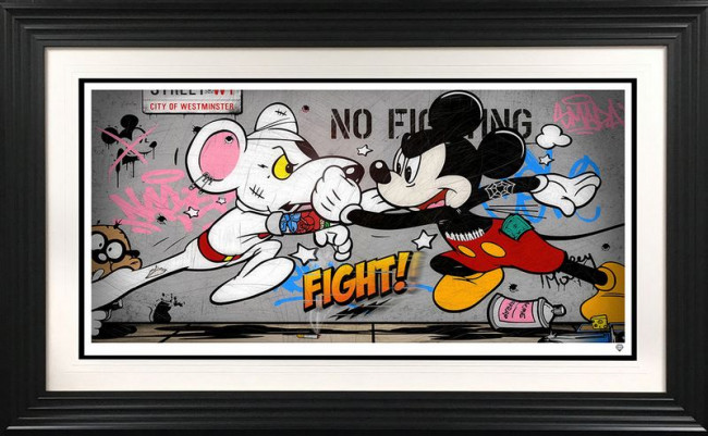 Mouse Fight II (The Rematch) - Artist Proof Black Framed