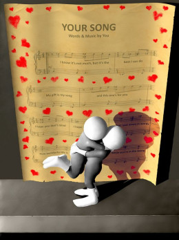 Music - Your Song - On Paper - Mounted
