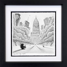 New York City Hearts - Sketch - Artist Proof Black Framed