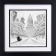 New York City Hearts - Sketch - Black Framed