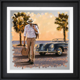 Nothing Behind Me, Everything Ahead - Embellished Aluminium - Black Framed
