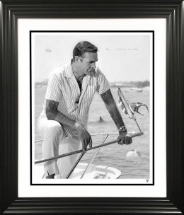 On Vacation II (Black & White) - Artist Proof Black Framed