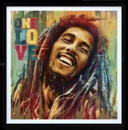 One Love (Colour) - Original - Black Framed