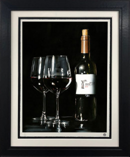 Partners In Wine - Artist Proof Black Framed