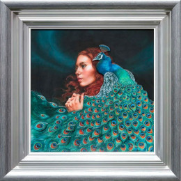 Peacock Princess - Framed