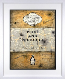 Pride & Prejudice - White Framed