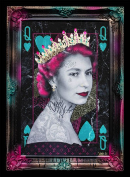 Queen Of Hearts - Framed