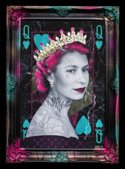 Queen of Hearts - Framed