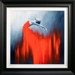 Red Dancer - Black Framed