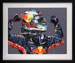 Ricciardo Retribution Monaco 18 - Artist Proof Black Framed