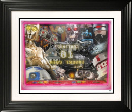 Robot's Arcade - Artist Proof Black Framed