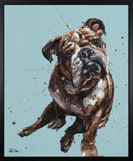 Roscoe - Canvas - Artist Proof Black Framed - Framed Box Canvas