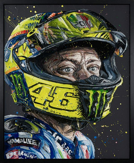 Rossi Helmet - Canvas - Artist Proof Black Framed