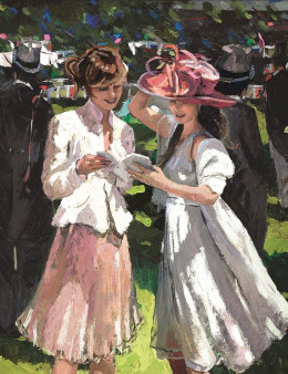 Royal Ascot Ladies Day II - Cream Framed