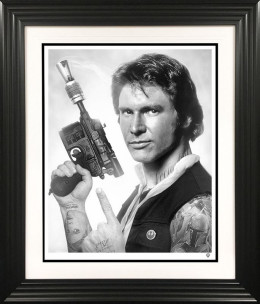 Scoundrel (Black & White) - Black Framed