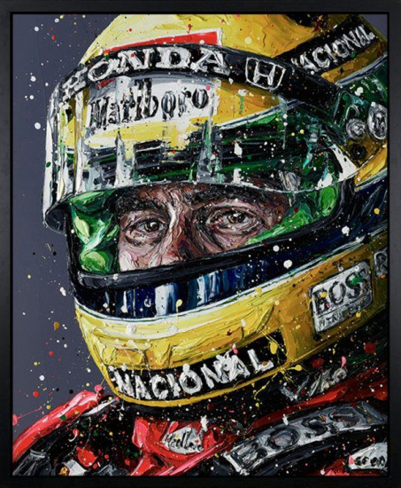 Senna 2018 - Canvas - Artist Proof Black Framed