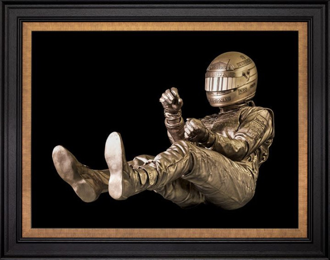 Senna La Rascasse - 3D Lenticular (Ayrton Senna) - Black Framed