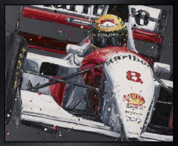 Senna McLaren - Canvas - Artist Proof Black Framed - Framed Box Canvas