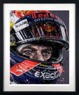 Simply Lovely (Max Verstappen) - Artist Proof Black Framed