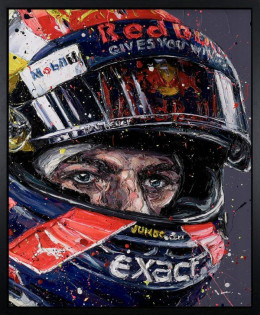 Simply Lovely (Max Verstappen) - Canvas - Artist Proof Black Framed - Framed Box Canvas