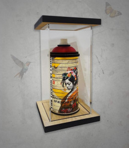 Golden - The Spraycan Series (LED Lit Spraycan) - Sculpture