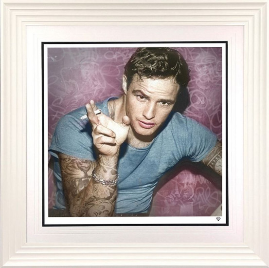 Smoking Gun - Brando (Colour) - White Framed