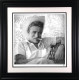 Smoking Gun - James Dean (Black & White) - Black Framed