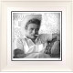 Smoking Gun - James Dean (Black & White) - White Framed
