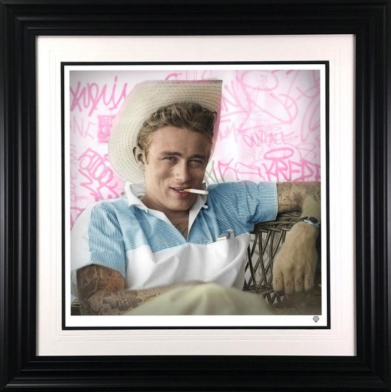 Smoking Gun - James Dean (Colour) - Black Framed