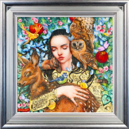 Snow White - Silver-Blue Framed