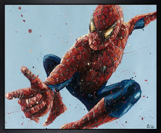 Spiderman 2 - Canvas - Artist Proof Black Framed