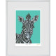 Stripey Wonder - White Framed