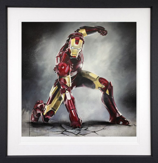 Superhero Landing - Black Framed