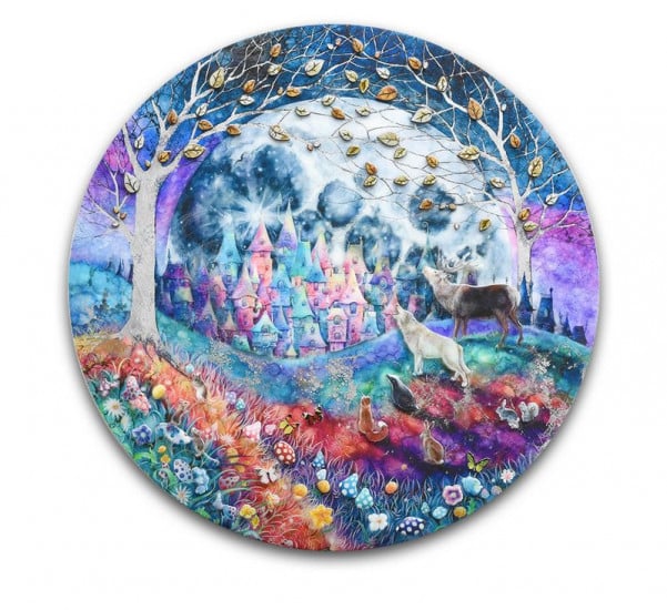 Talking To The Moon - Unframed Canvas Talking To The Moon - Unframed Canvas