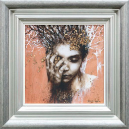 Tangled Roots - Silver-Blue Framed