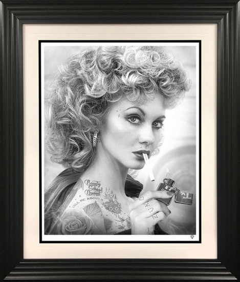 Tell Me About It...Stud (Black & White) - Artist Proof Black Framed