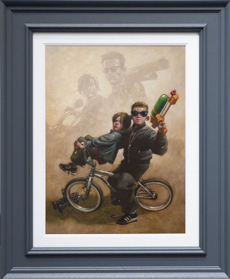 Terminator Too - Canvas - Grey Framed