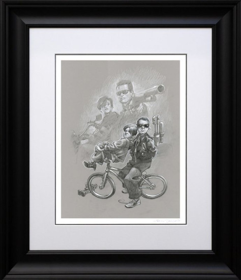 Terminator Too - Sketch - Black Framed