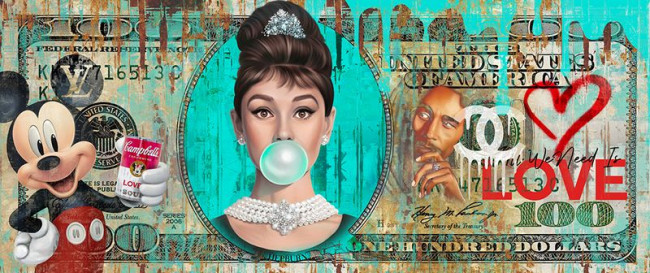 The Dollar - Hepburn (Aluminium Panel)