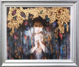 The Dryads Crown - Silver-Blue Framed