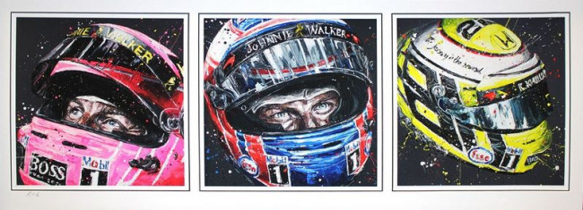 The Journey - Triptych (Jenson Button)